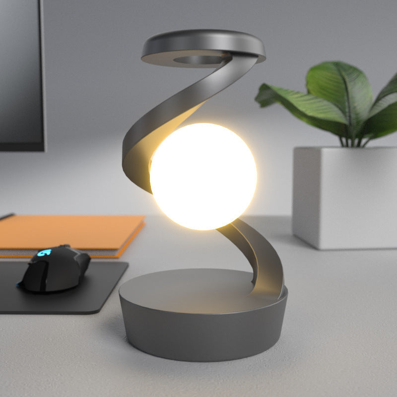Moon Desk Lamp with Wireless Charging - Sensor Control Night Lamp