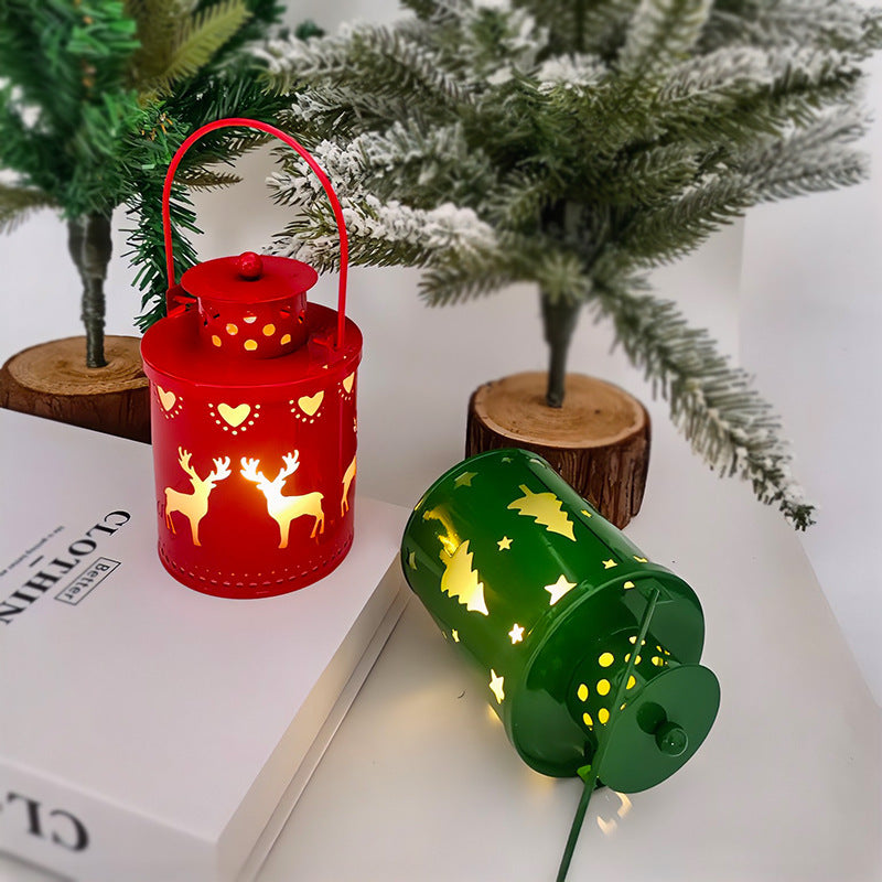 LED Christmas Candle Lantern - Nordic Style Holiday Decoration