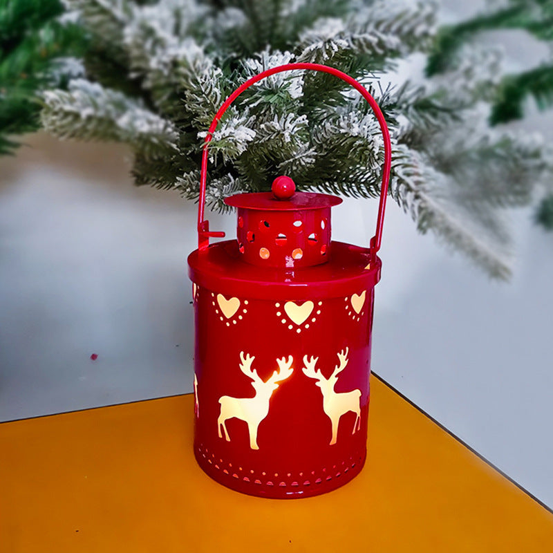 LED Christmas Candle Lantern - Nordic Style Holiday Decoration