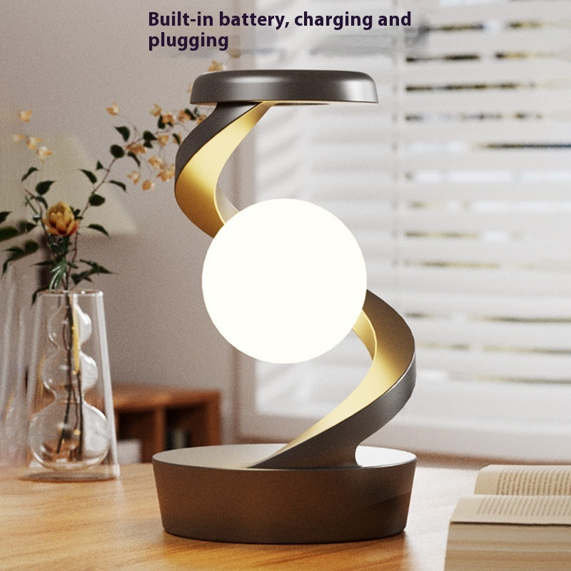 Moon Desk Lamp with Wireless Charging - Sensor Control Night Lamp