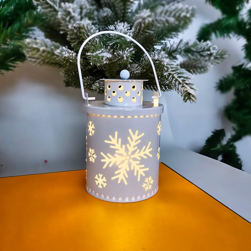 LED Christmas Candle Lantern - Nordic Style Holiday Decoration