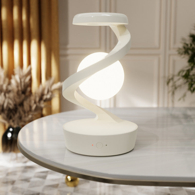 Moon Desk Lamp with Wireless Charging - Sensor Control Night Lamp